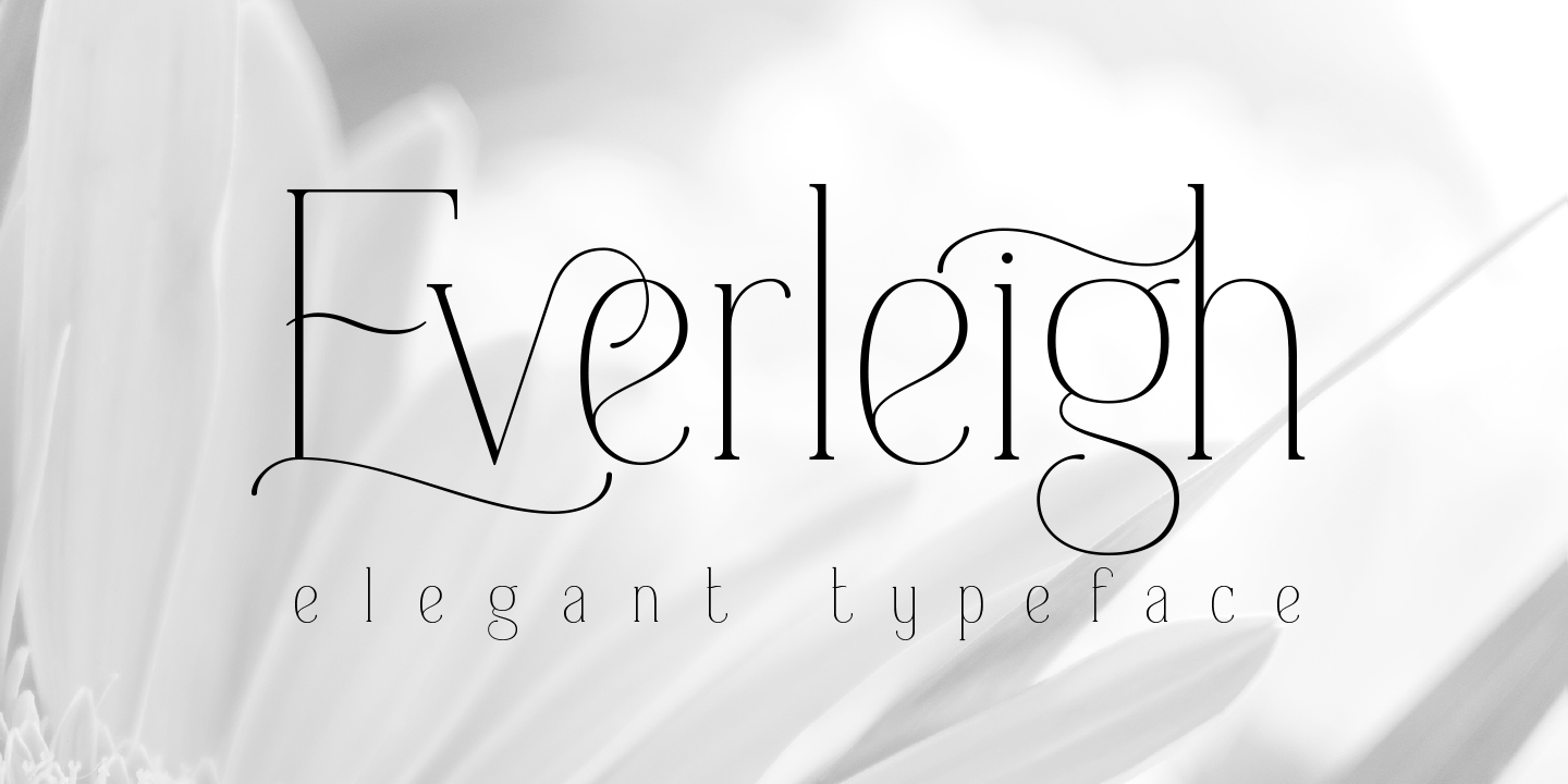 Beispiel einer Everleigh Regular-Schriftart